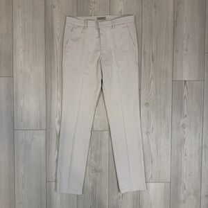 FALCONERI Lightweight Chino Beige Pant Slim Fit Men Size Small 31x31